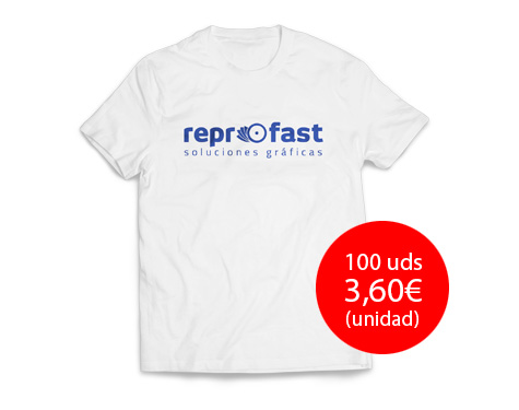Oferta Camisetas personalizadas 3,60 euros